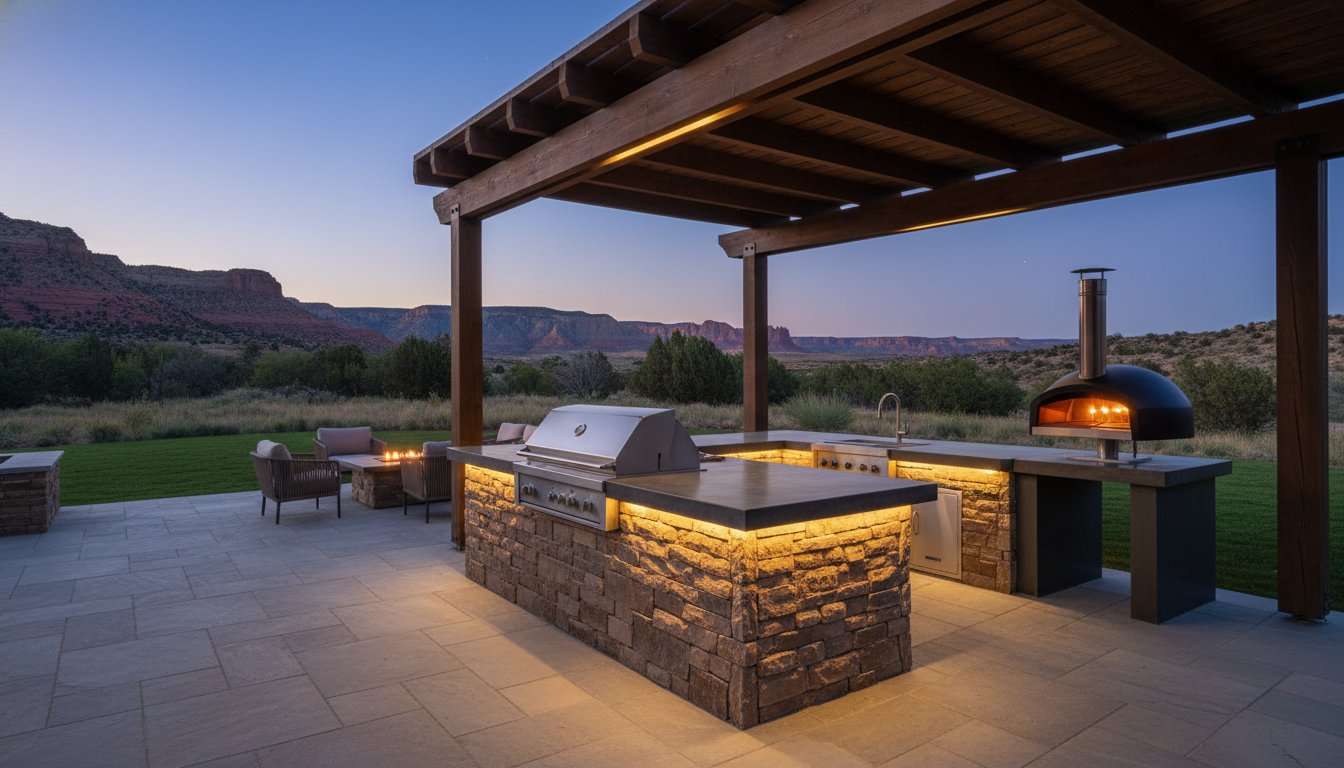 Outdoor Kitchen Design: Crafting an Elemental Sanctuary for the Rugged Gourmet
