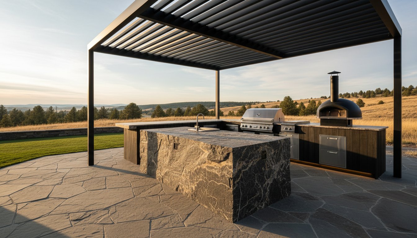 The Elemental Hearth: A Guide to Materials for Outdoor Kitchen Countertops