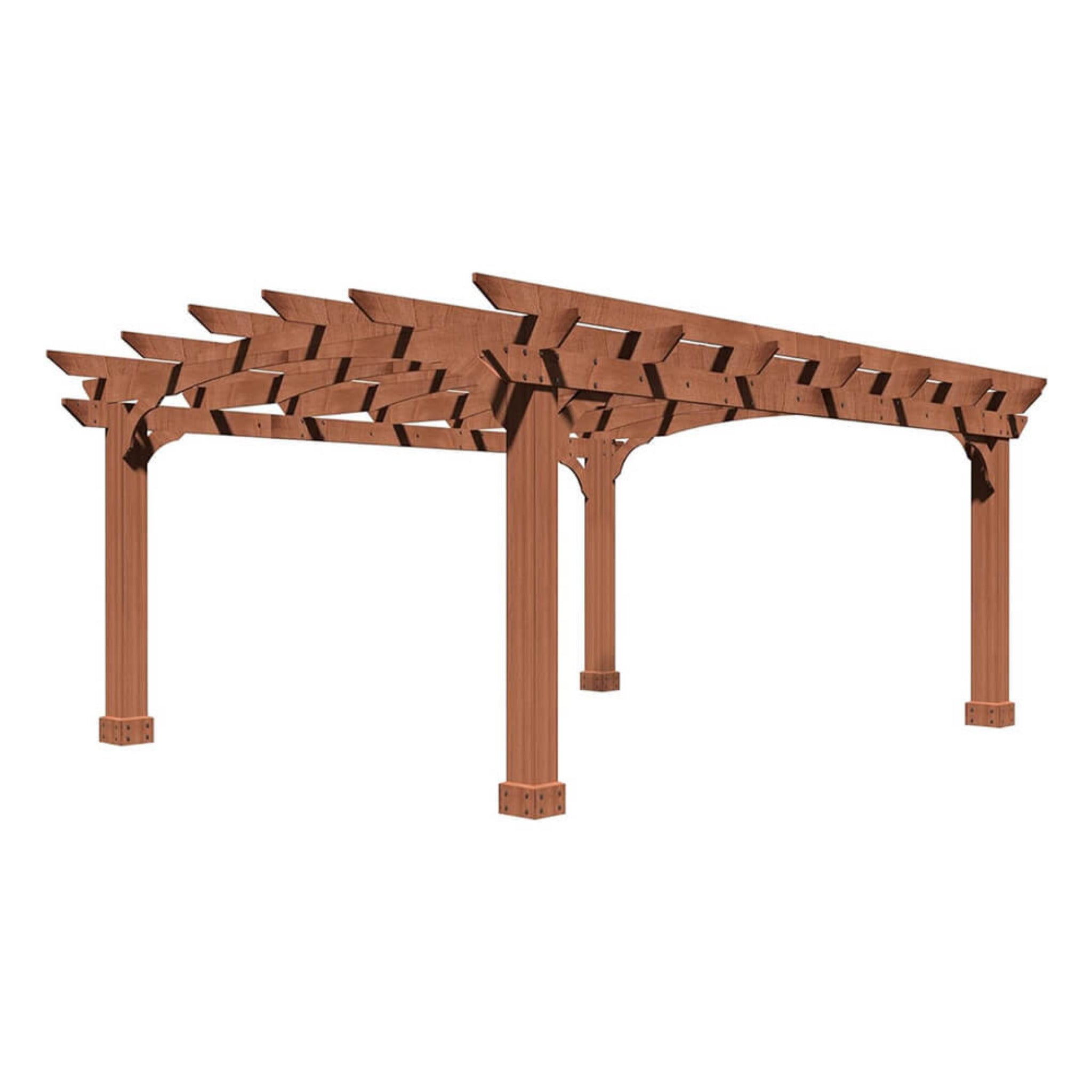 [10X12FT] Alora Premium Outdoor All-Season Backyard Patio Cedar Wood Gazebo Pergola With Arched Roof (SAK42915)
