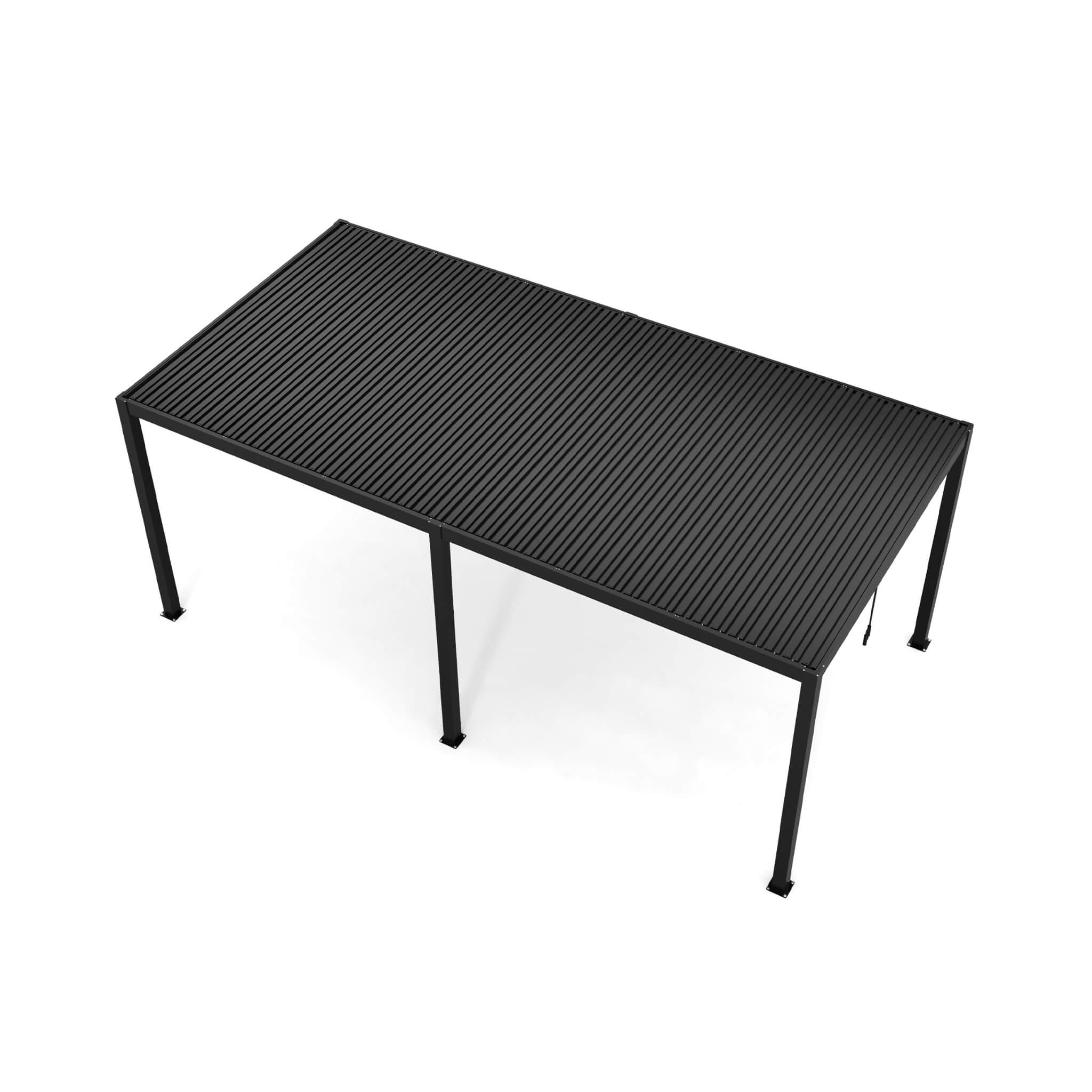 [10X19FT] Alora Modern Durable All-Weather Outdoor Pergola With Aluminum Frame And Steel Louvers (SAK32691)