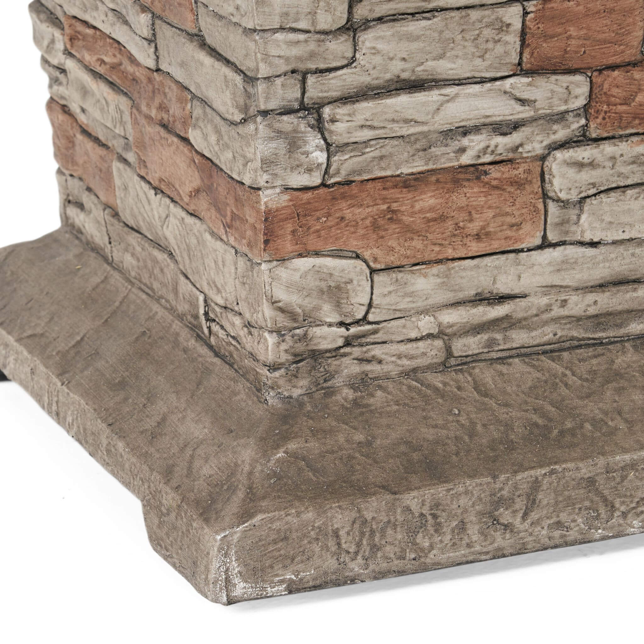 Alora 19-Inch Outdoor 40K BTU Natural Stone Fire Column (SAK36771)