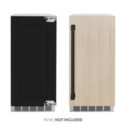 ZLINE 15" Touchstone Gourmet Ice Maker Drain Pump Panel Ready Door Matte Black IGMDPZ-15-MB