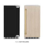 ZLINE 15" Touchstone Gourmet Ice Maker Drain Pump Panel Ready Door Polished Gold IGMDPZ-15-G