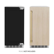 ZLINE 15" Touchstone Gourmet Ice Maker Drain Pump Panel Ready Door Champagne Bronze IGMDPZ-15-CB