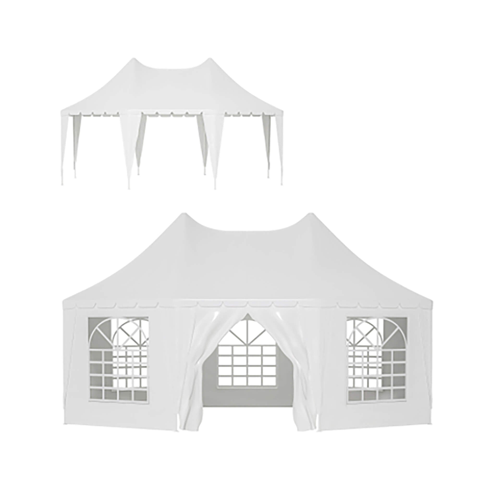 [20X15FT] Alora Extra Large Heavy-Duty Outdoor Waterproof Party, Wedding Tent With Steel Frame (SAK07645)