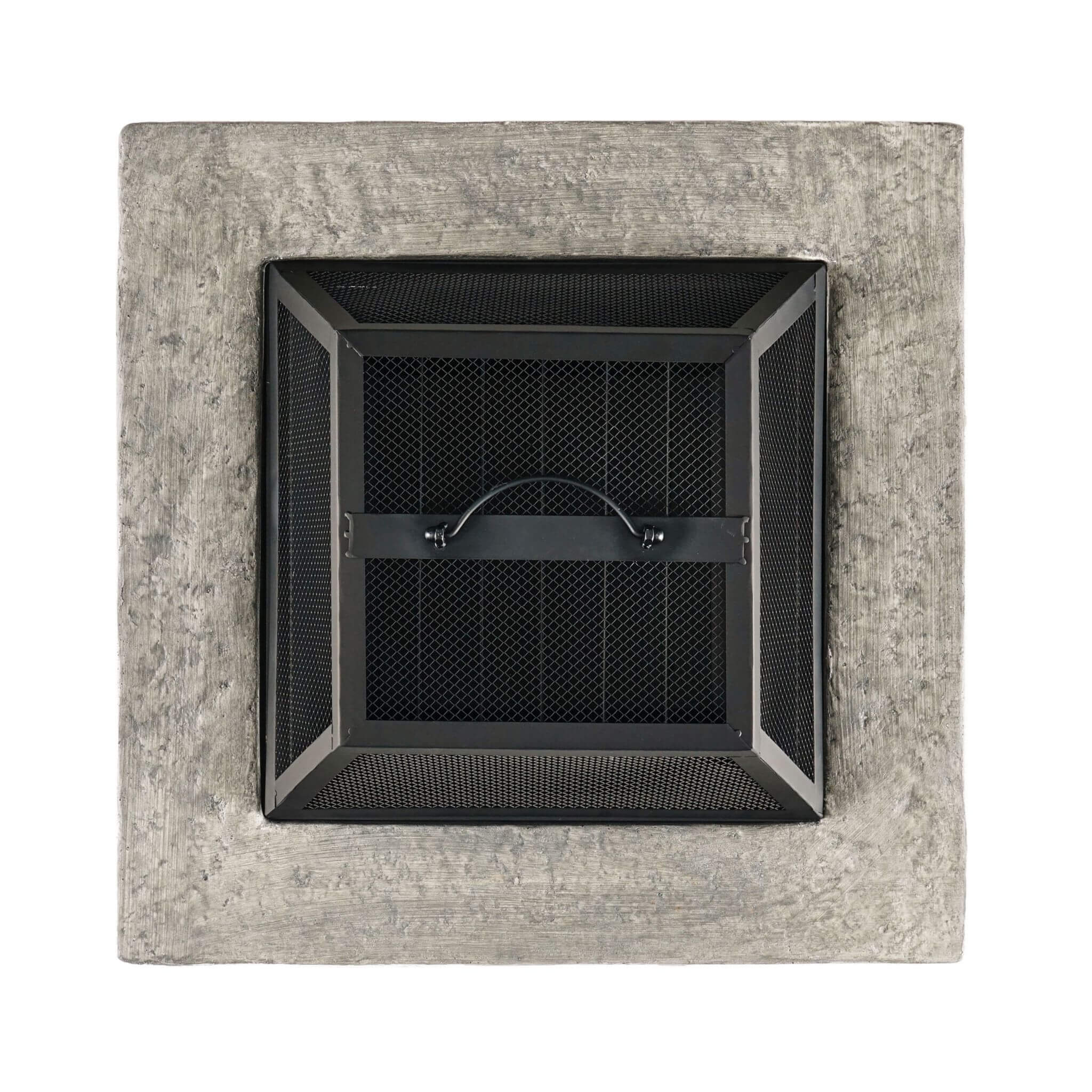 Alora 28-Inch Premium Outdoor Wood Burning Magnesium Oxide Fire Pit With Lid (SAK75214)