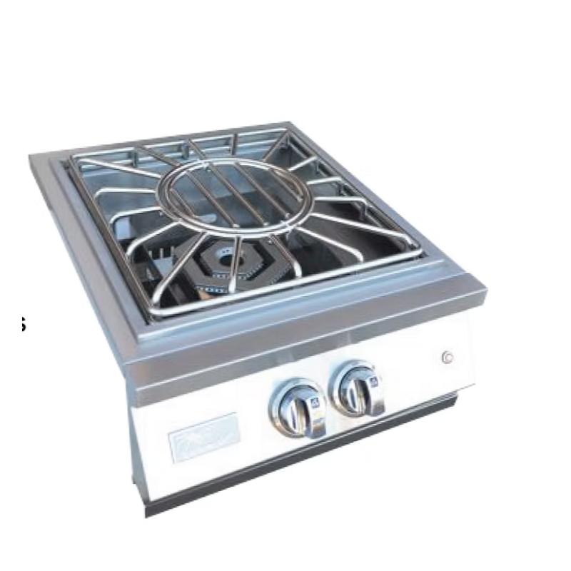 Professional Built-in Power Burner with Led Lights and Removable Grate for Wok