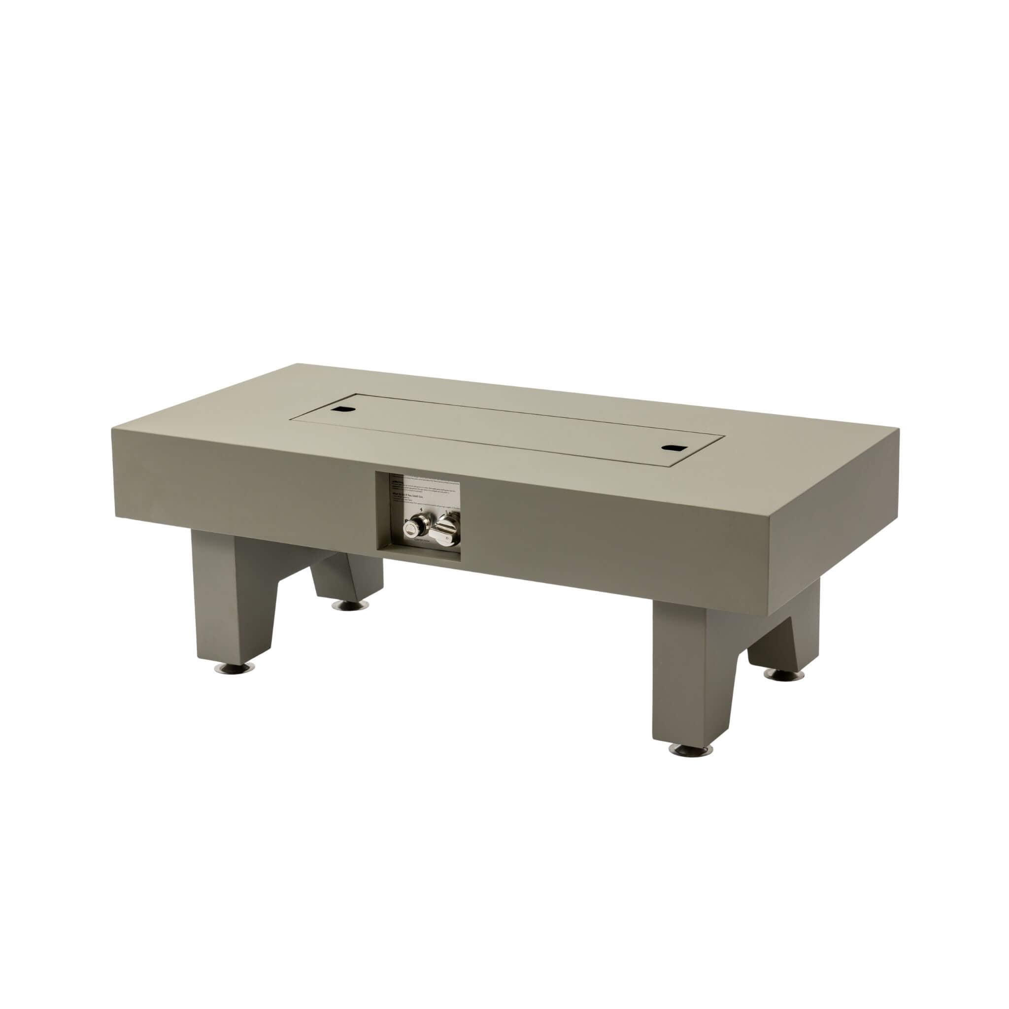 Alora 42-Inch 50K BTU Iron Liquid Propane Fire Pit Table With Glass Stones (SAK63845)