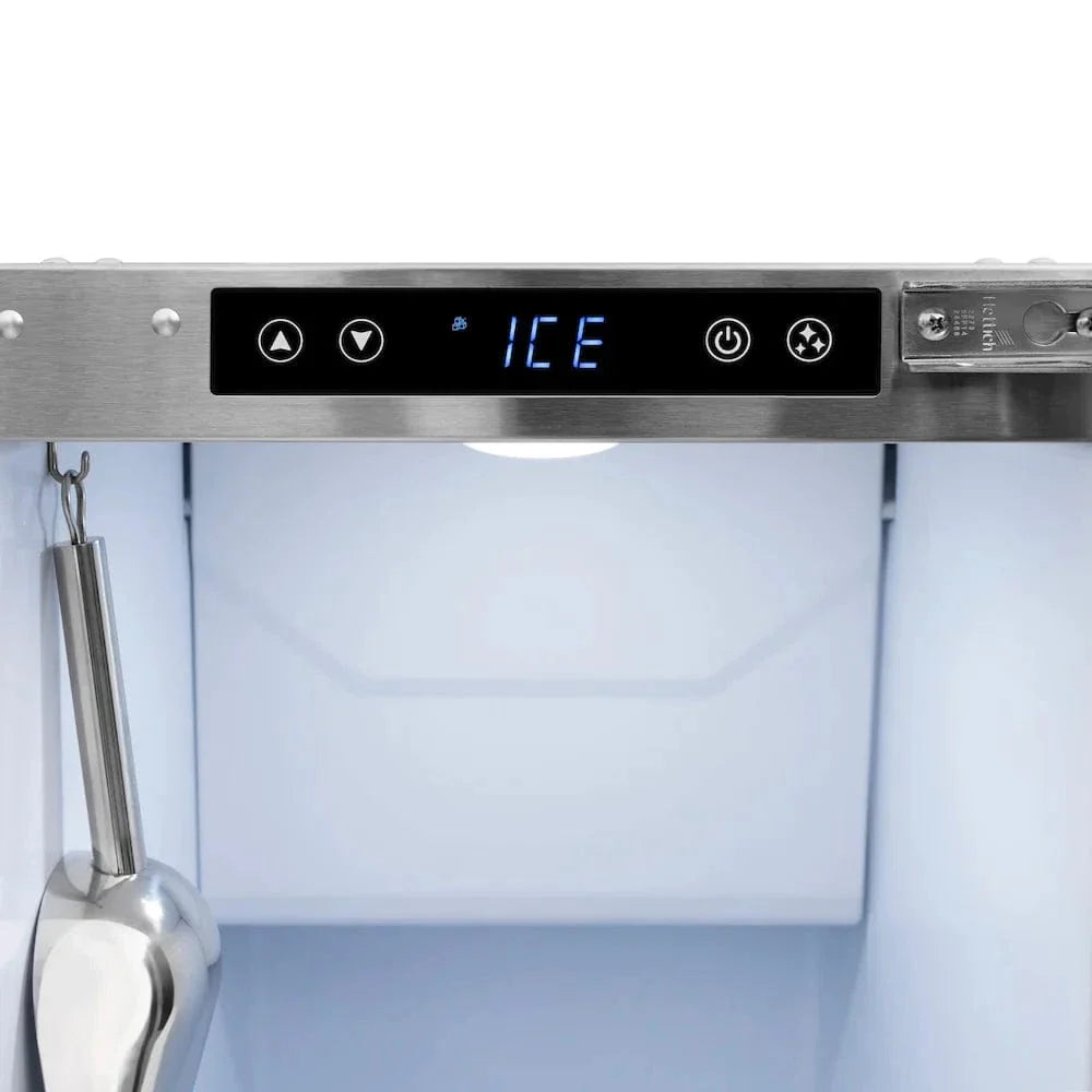 ZLINE 15" Touchstone Clear Cube Ice Maker Drain Pump Solid Stainless Steel Door ICCD-ST-15