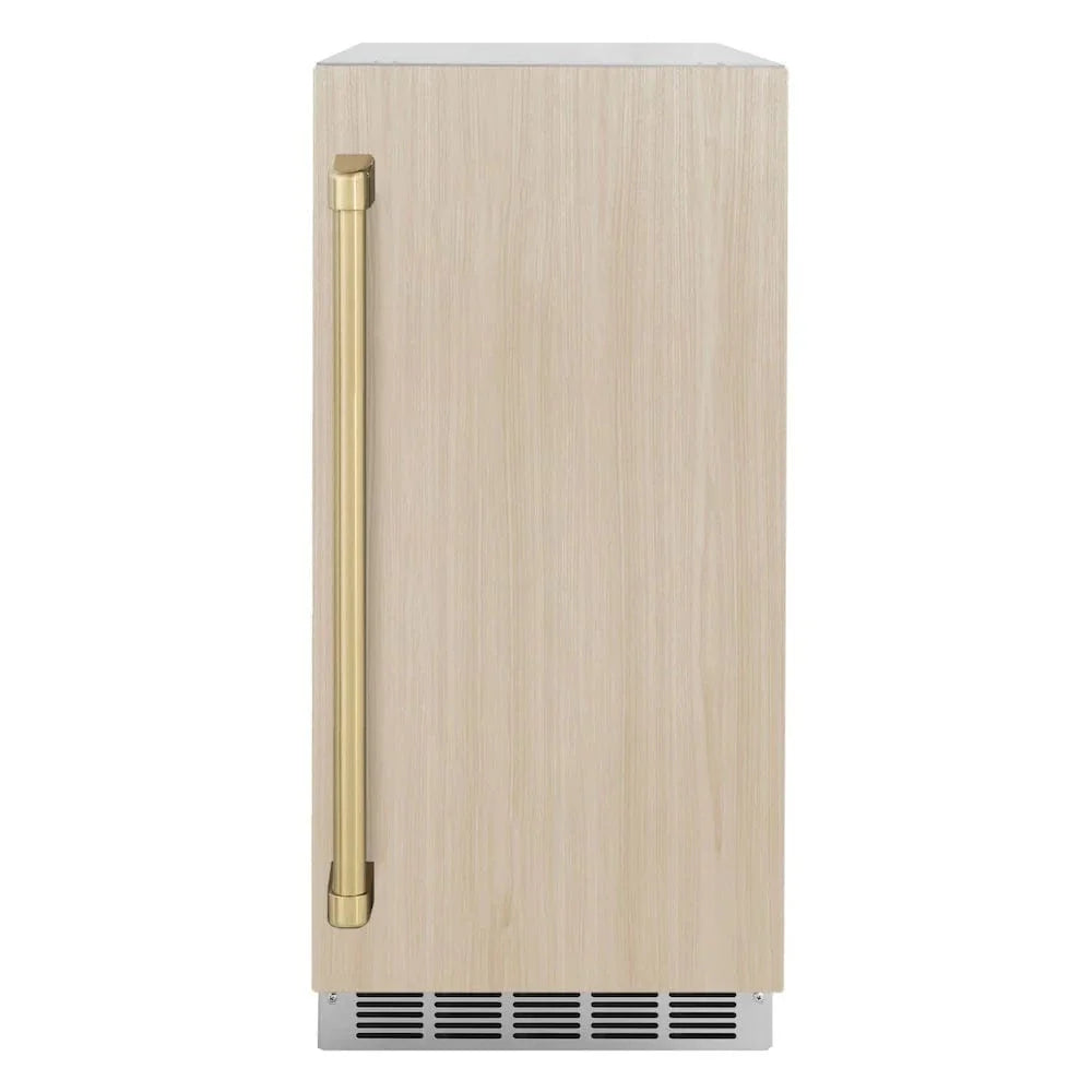 ZLINE 15" Touchstone Gourmet Ice Maker Drain Pump Panel Ready Door Champagne Bronze IGMDPZ-15-CB
