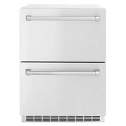 ZLINE 24" Touchstone 168 Can Outdoor-Rated Dual Refrigerator Drawer, Stainless Steel, RDSO-ST-24