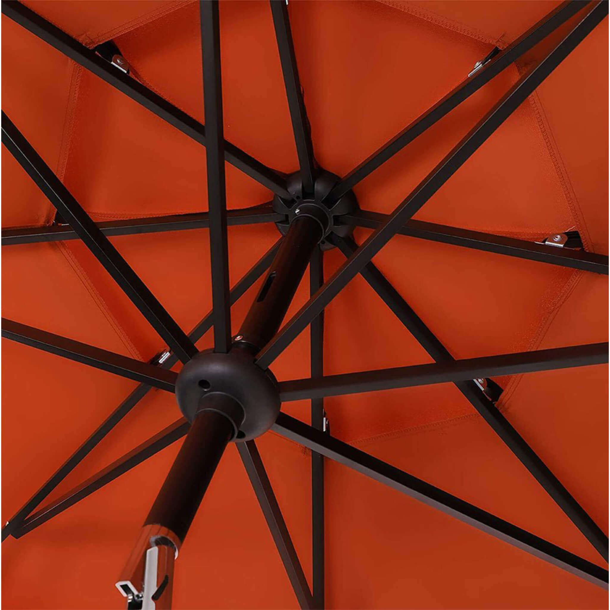 Alora 6-Piece Outdoor Patio Bar Set Dining Table With Umbrella & Swivel Bar Stools (SAK53218)