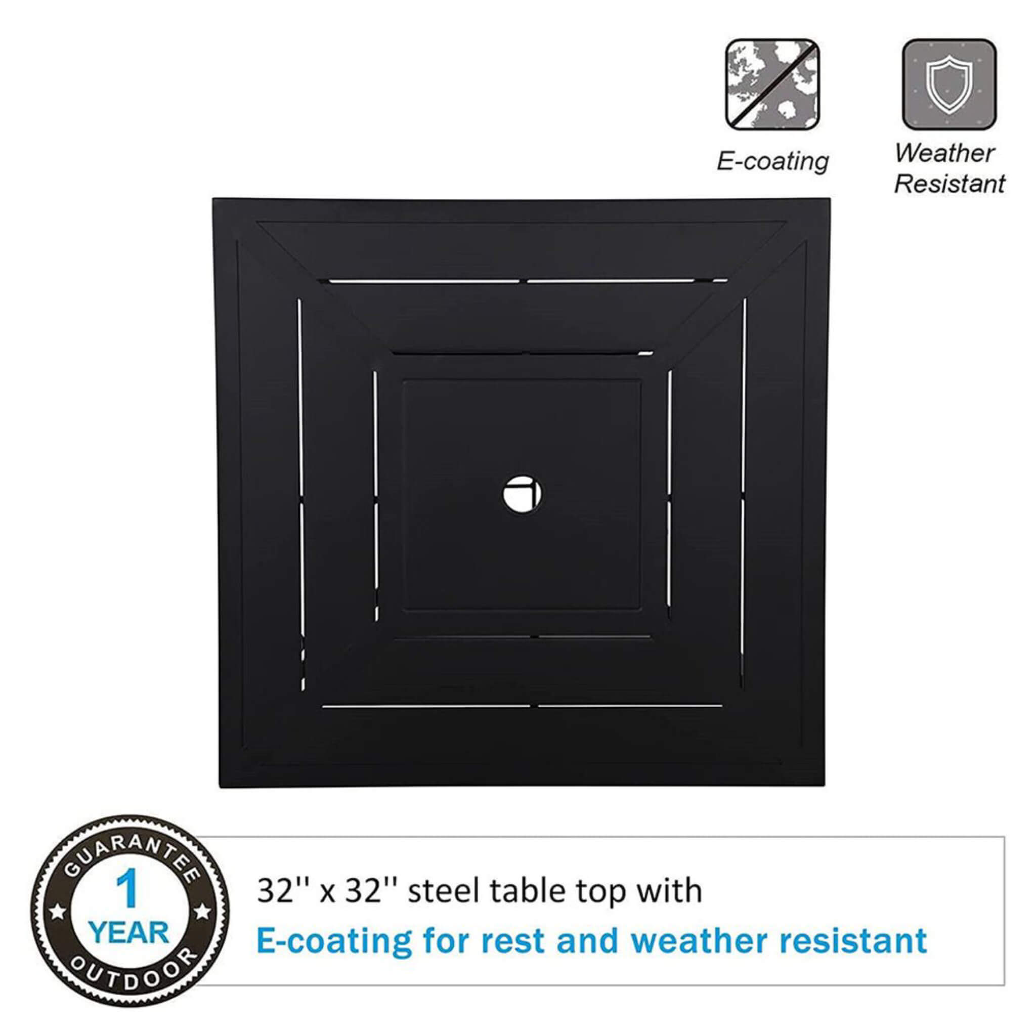 Alora 6-Piece Outdoor Patio Bar Set Dining Table With Umbrella & Swivel Bar Stools (SAK53218)