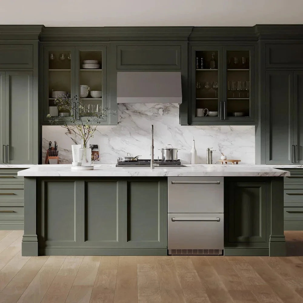 ZLINE 24" Touchstone 168 Can Outdoor-Rated Dual Refrigerator Drawer, Stainless Steel, RDSO-ST-24