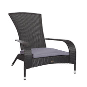Black Coconino Wicker Chair