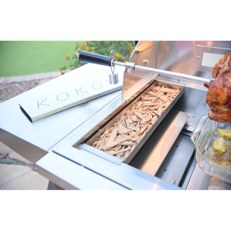 Smoker Chip Box Insert in Stainless Steel