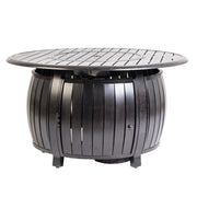 Grand Cooper 44" Round Aluminum Convertible Gas Fire Pit Table