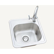 Built-In 15x15 Outdoor Kitchen Sink