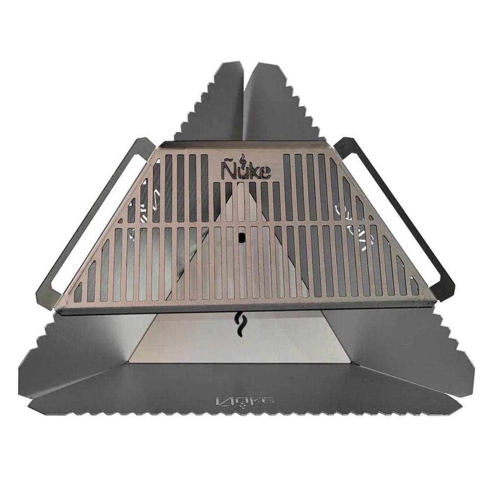 Nuke 500 Fire Pit Grill - Folds Flat Firepit & Grill