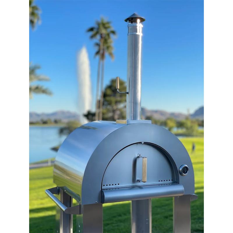 Kokomo 32” Wood Fired Stainless Steel Pizza Oven