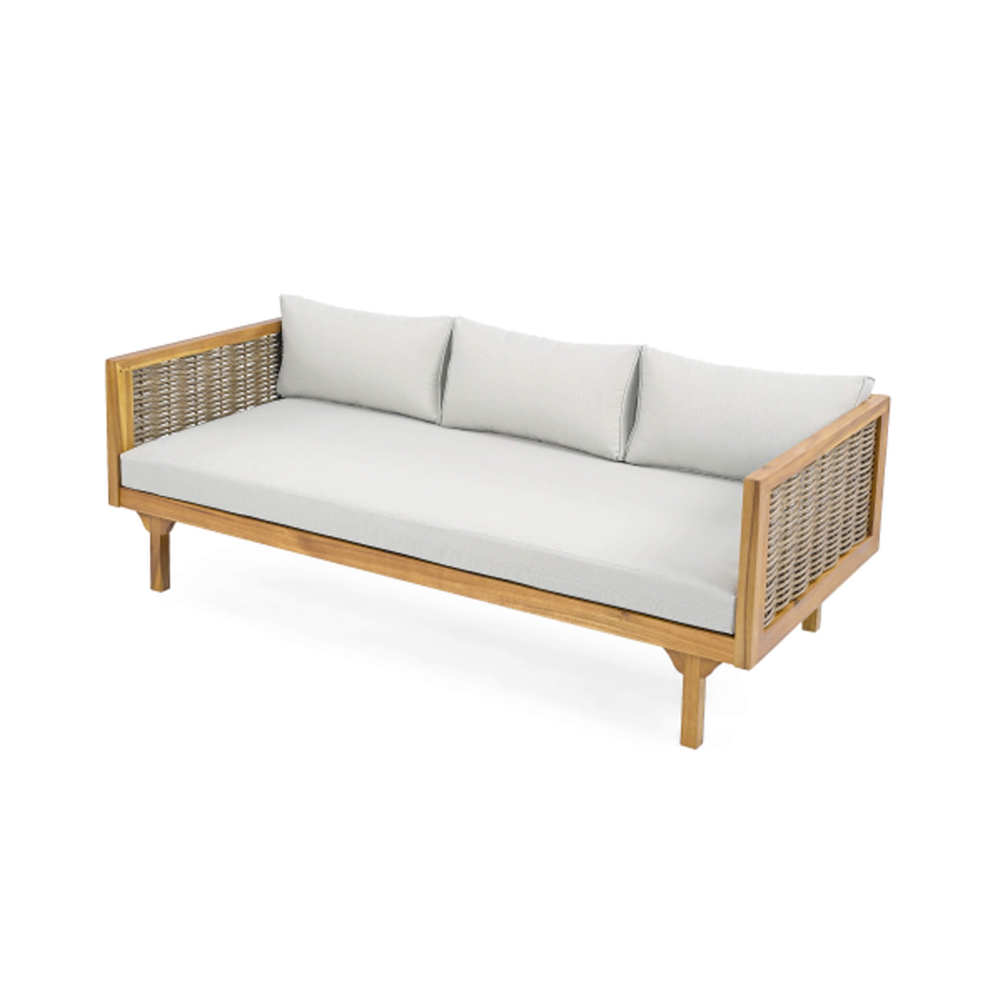 Alora 3-Seater Acacia Wood Daybed Sofa With Water-Resistant Cushions (SAK65773)