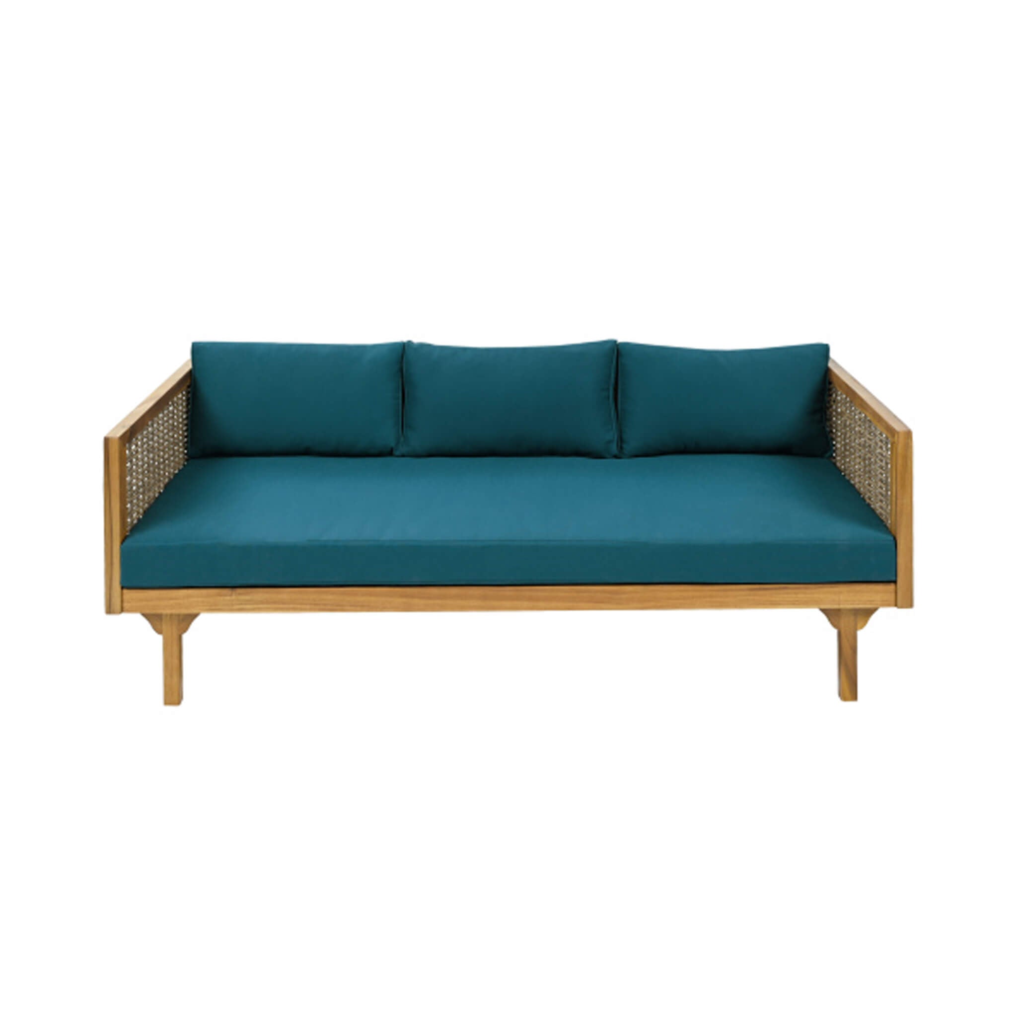 Alora 3-Seater Acacia Wood Daybed Sofa With Water-Resistant Cushions (SAK65773)