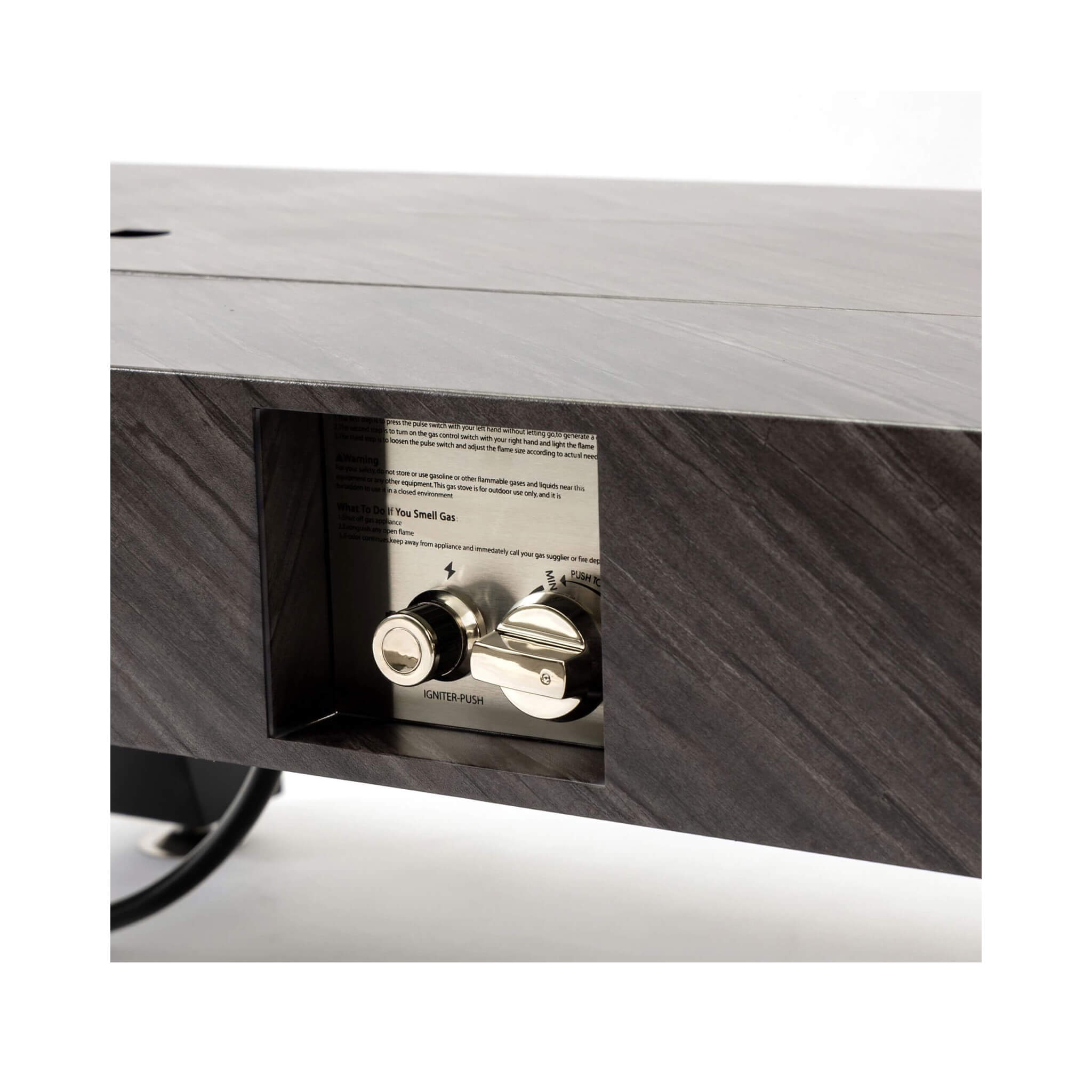 Alora 54-Inch Modern Outdoor Propane Fire Pit Table With Waterproof Cover (SAK42628)