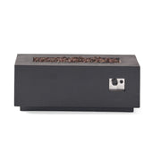 Alora Premium Outdoor Contemporary 40K BTU Rectangular Propane Gas Fire Pit Table (SAK96153)