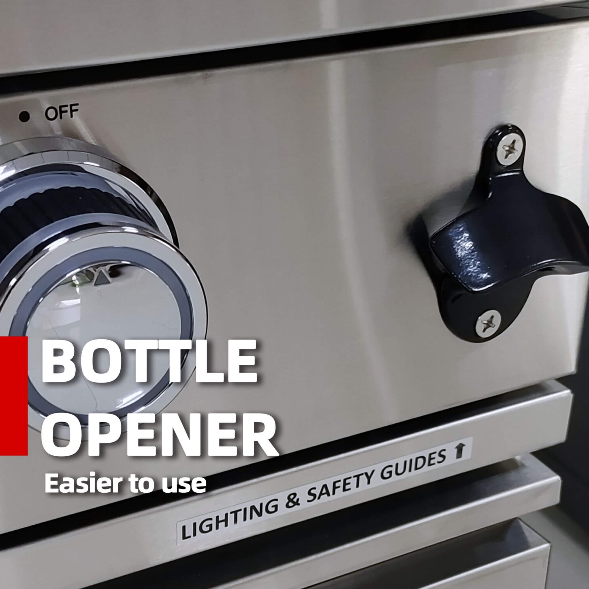 Castelle Flame 62-Inch 6-Burner Gas Outdoor Grill Island With Wine Cooler And Rotisserie (SAK31642)