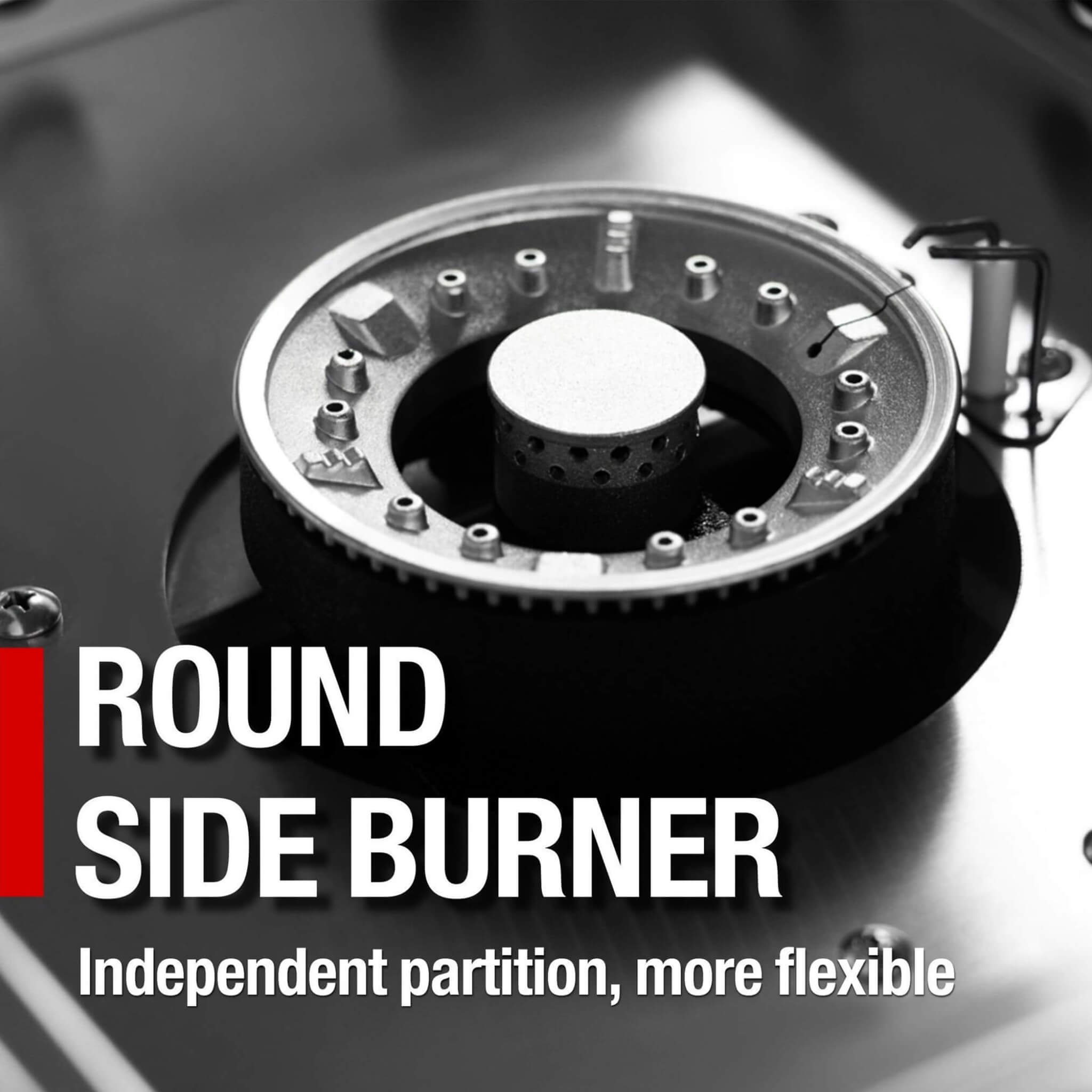 Castelle Flame 62-Inch 6-Burner Gas Outdoor Grill Island With Wine Cooler And Rotisserie (SAK31642)