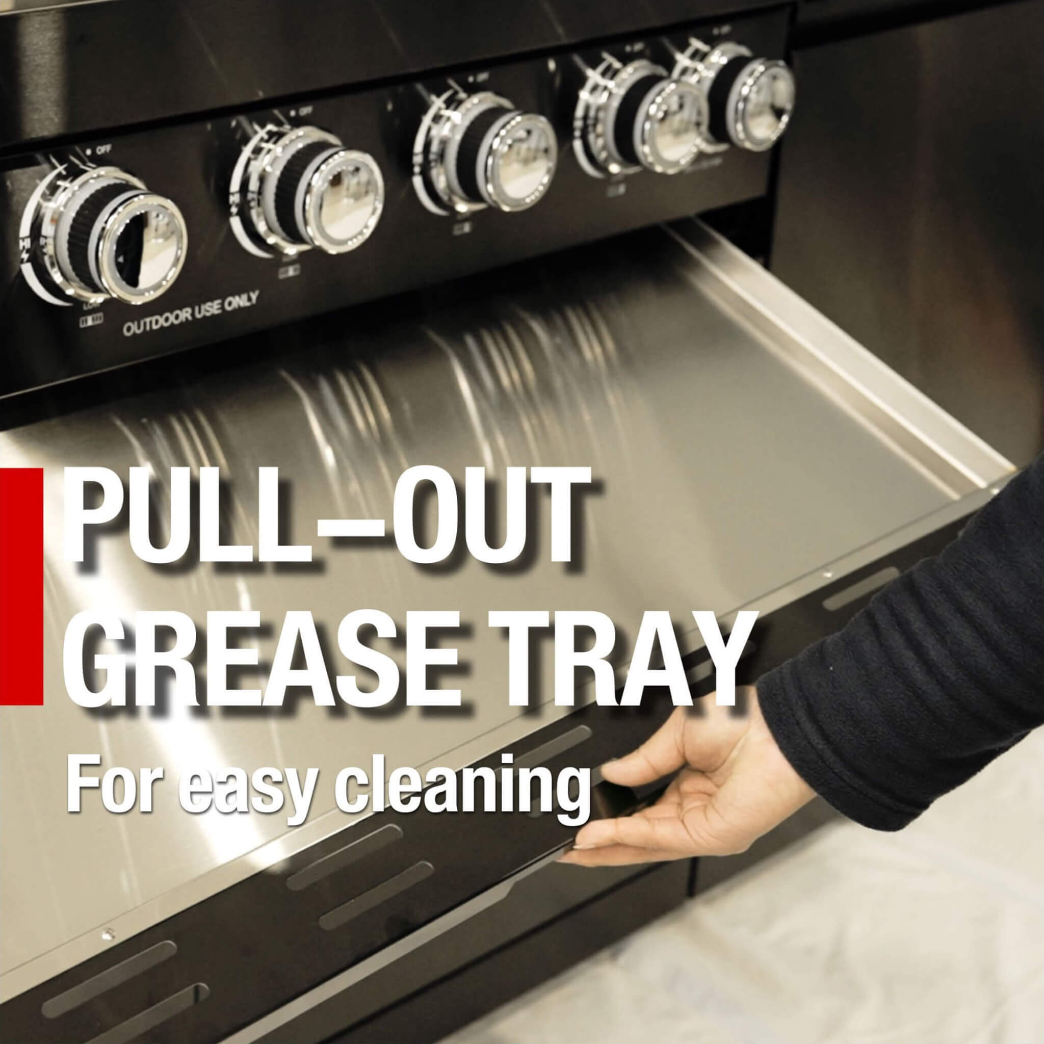 Castelle Flame 85K BTU Outdoor BBQ Kitchen Grill Island With 43-Inch 6-Burner Grill, Wine Fridge, Rotisserie Kit, And Sink (SAK23864)