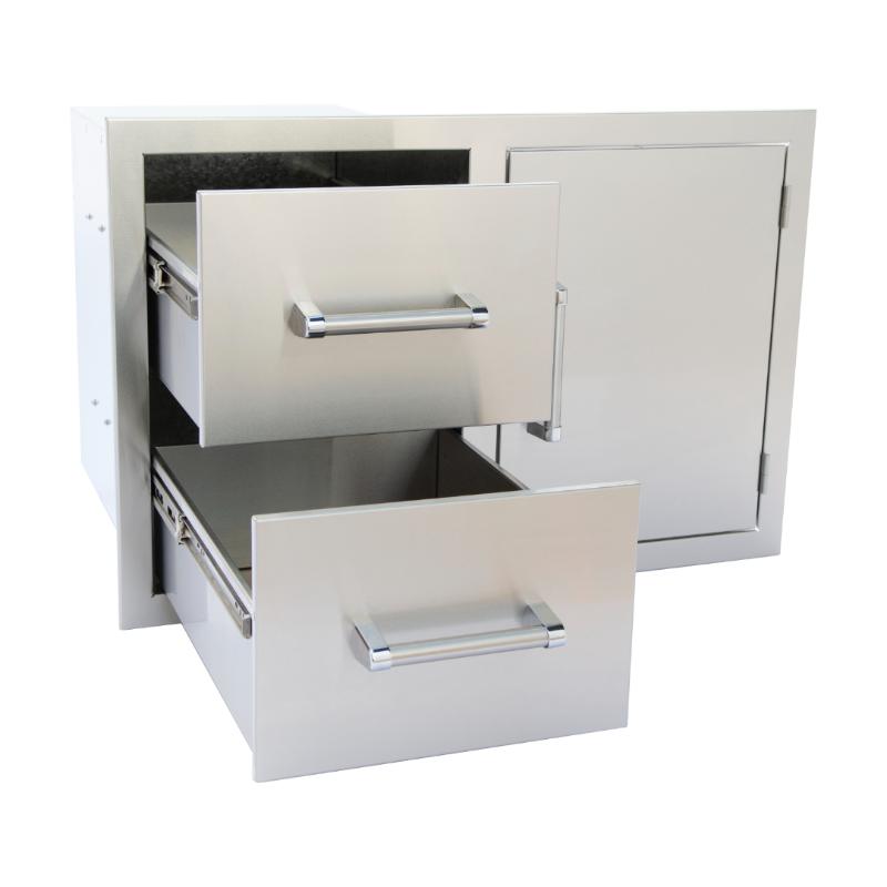 Kokomo Grills Two Drawer / Door Combo