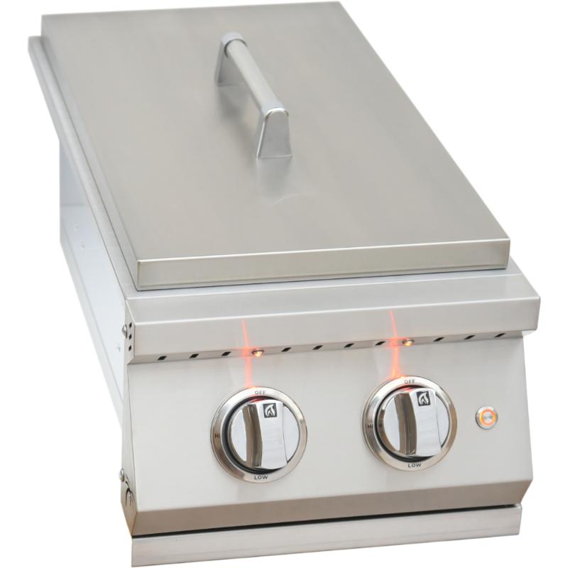 KoKoMo Grills Professional Double Side Burner with removable cover