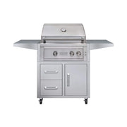 Edgestar 60K BTU 30-Inch Freestanding LED Lighting Grill And Cart With Rotisserie (SAK63985)