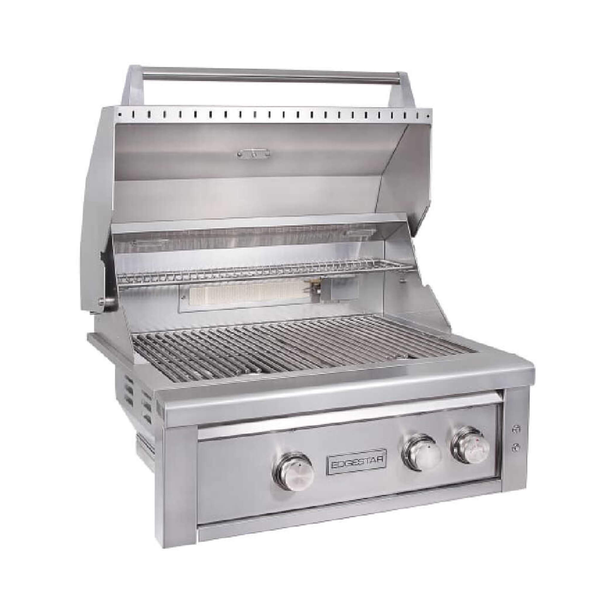 Edgestar 60K BTU 30-Inch Natural Gas Built-In Grill With Lighted Grill Area And Double Access Doors (SAK82568)
