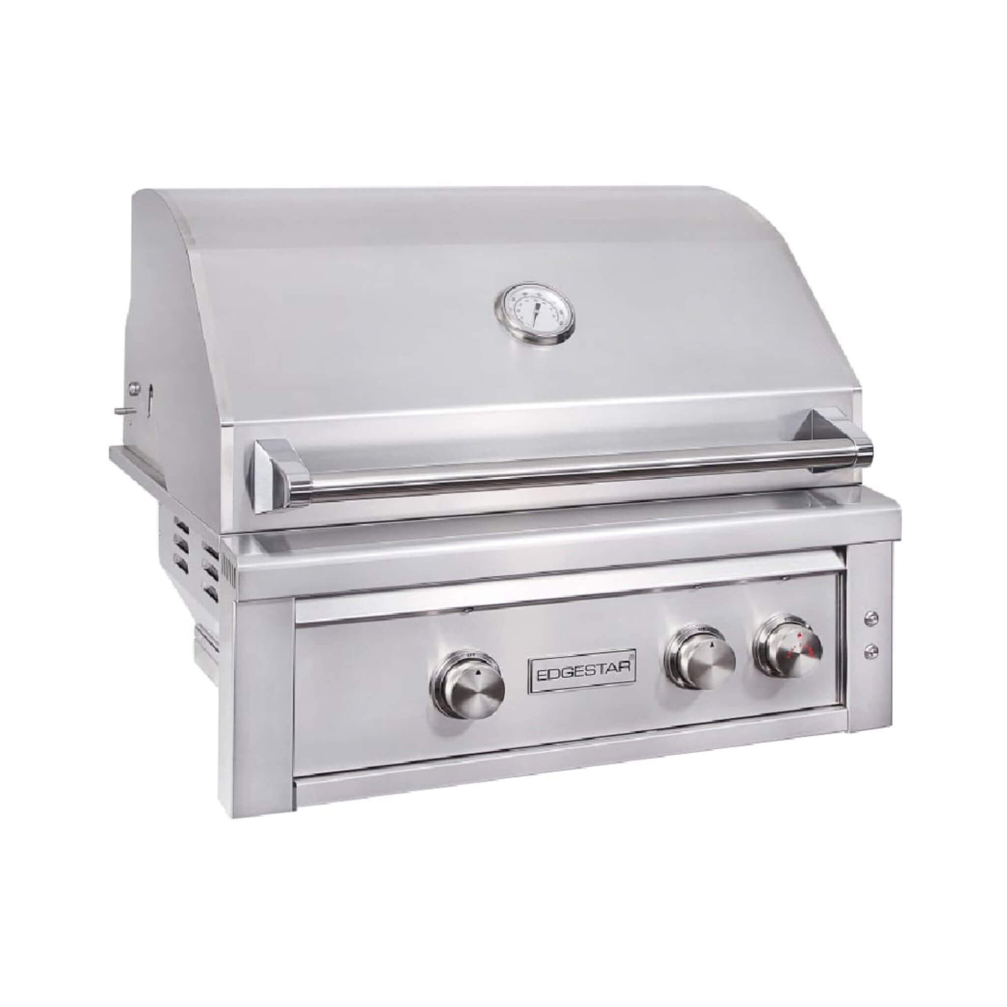 Edgestar 60K BTU 30-Inch Freestanding LED Lighting Grill And Cart With Rotisserie (SAK63985)