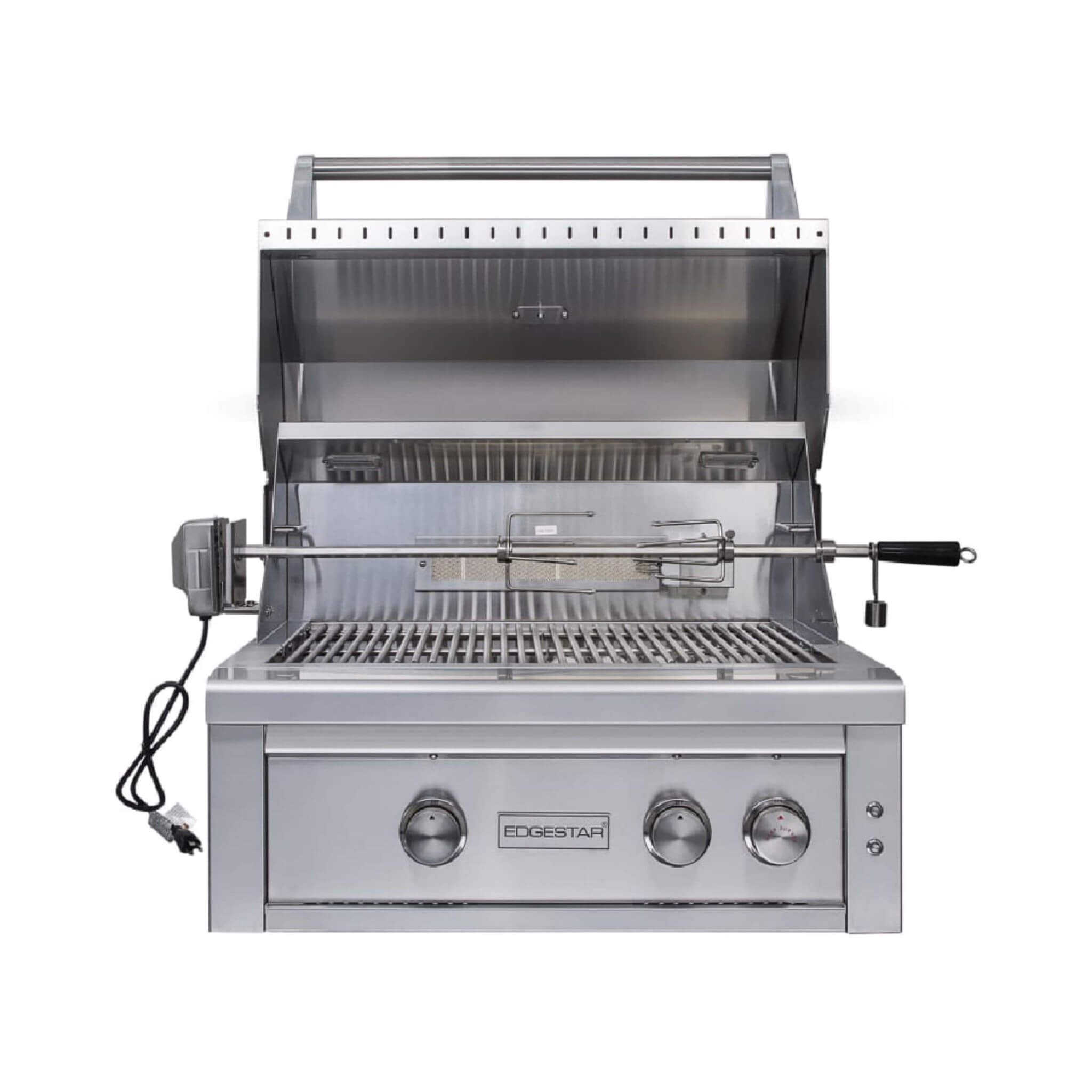 Edgestar 60K BTU 30-Inch Freestanding LED Lighting Grill And Cart With Rotisserie (SAK63985)