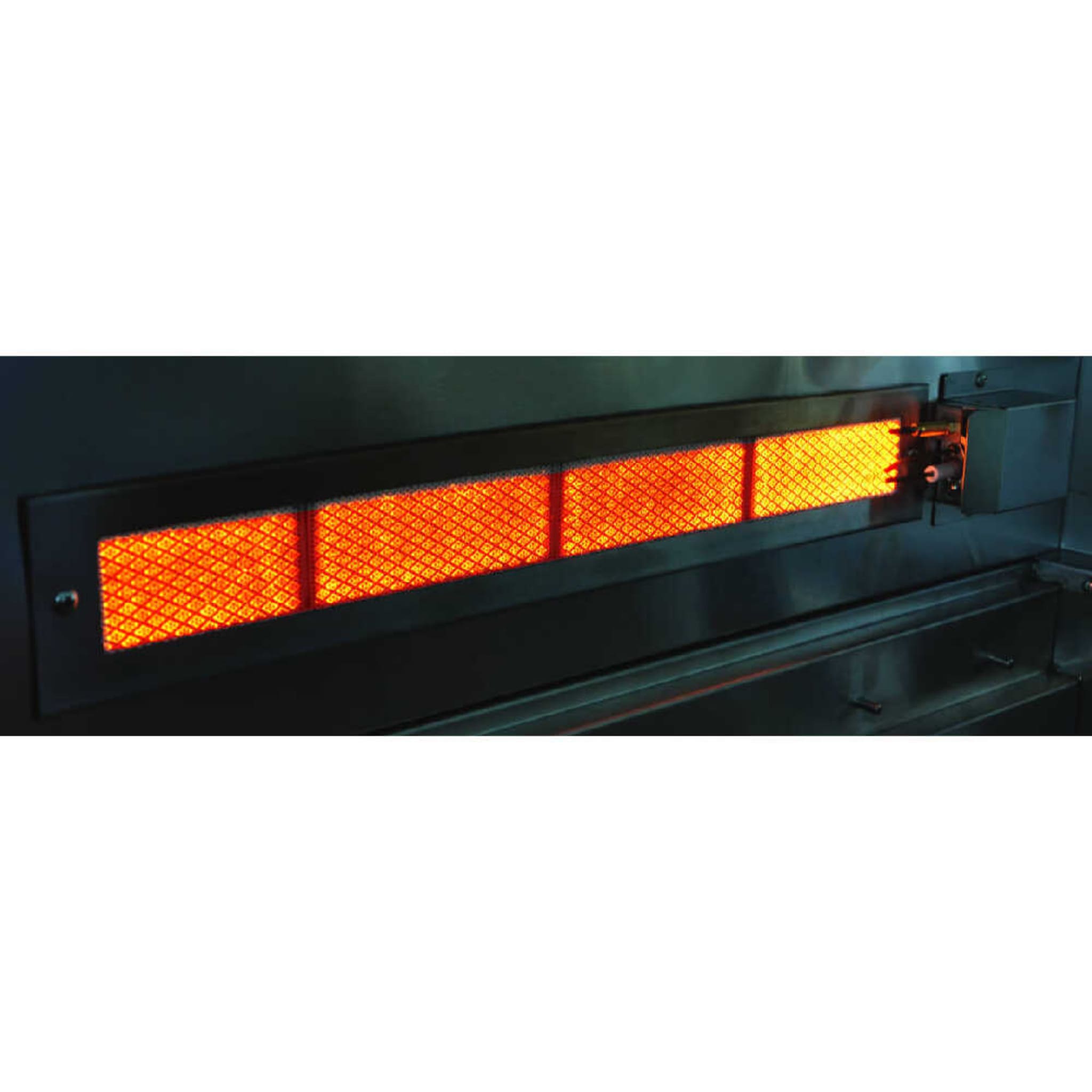 Edgestar 89K BTU 36-Inch Liquid Propane Freestanding LED Lighting Grill Cart With Rotisserie (SAK85914)