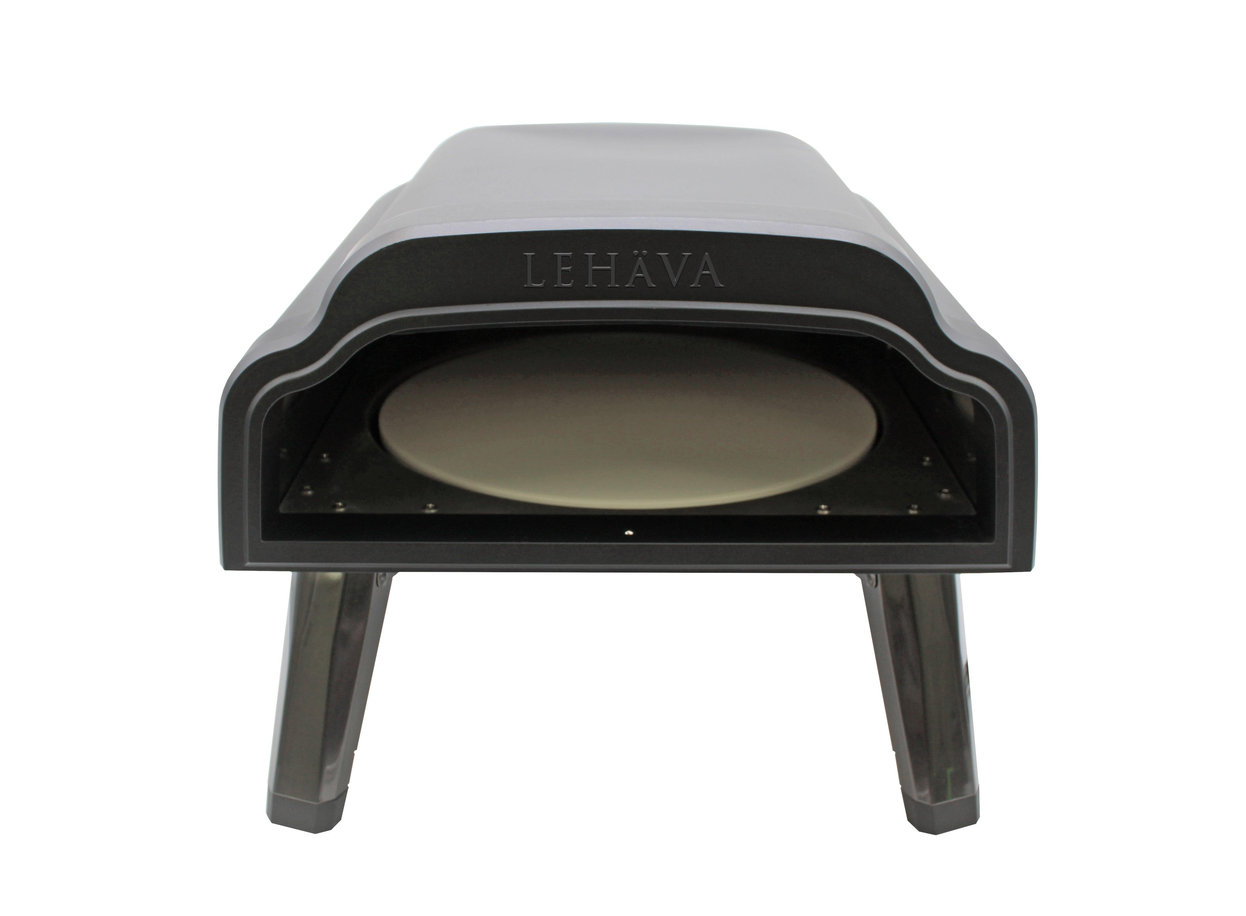 Flame King Outdoor Portable 14-inch Propane Pizza Oven Gas 360 Degree Rotating Stone