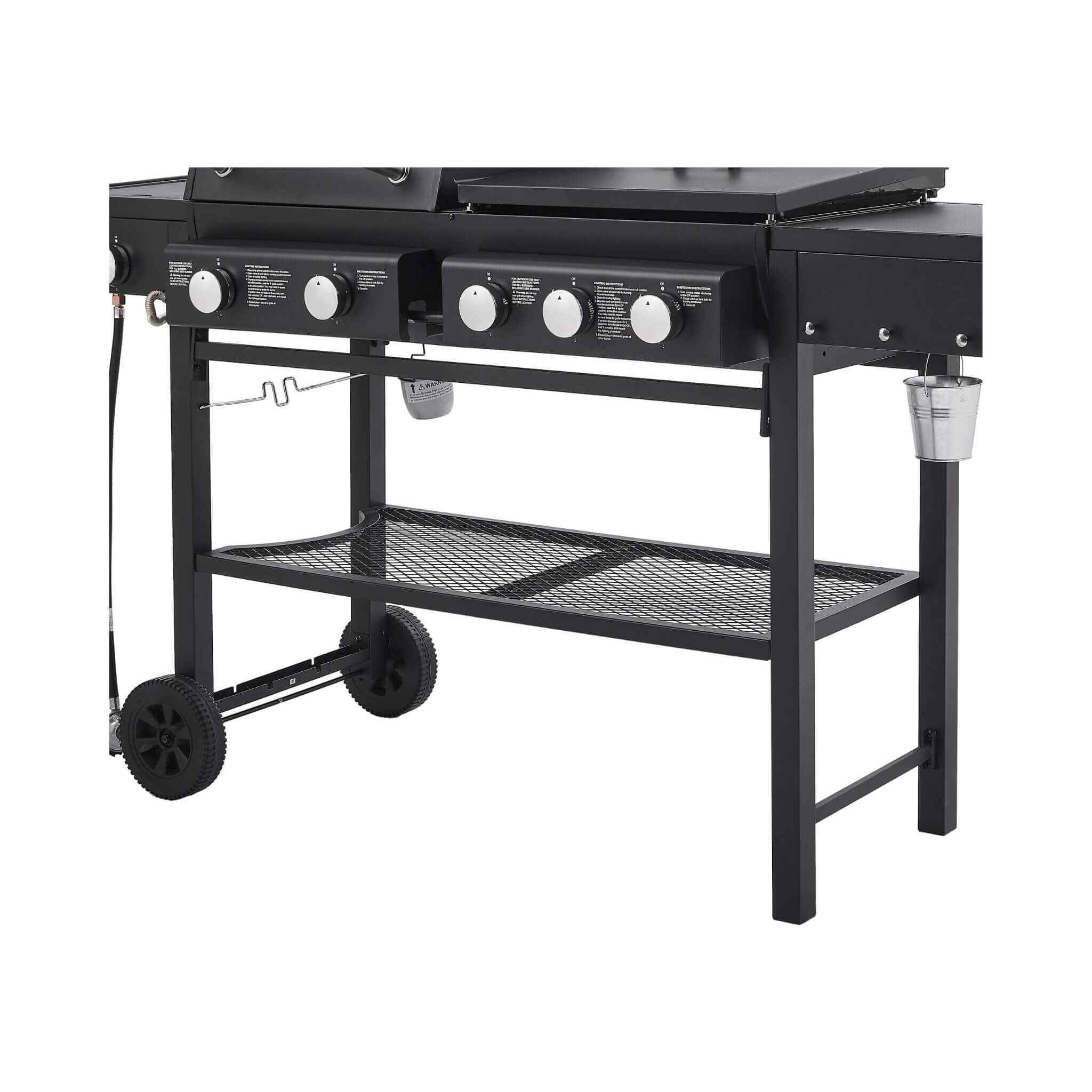 Castelle Flame Heavy-Duty All-In-One Outdoor 5-Burner 56K BTU LP Grill (SAK57124)