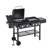 Castelle Flame Heavy-Duty All-In-One Outdoor 5-Burner 56K BTU LP Grill (SAK57124)