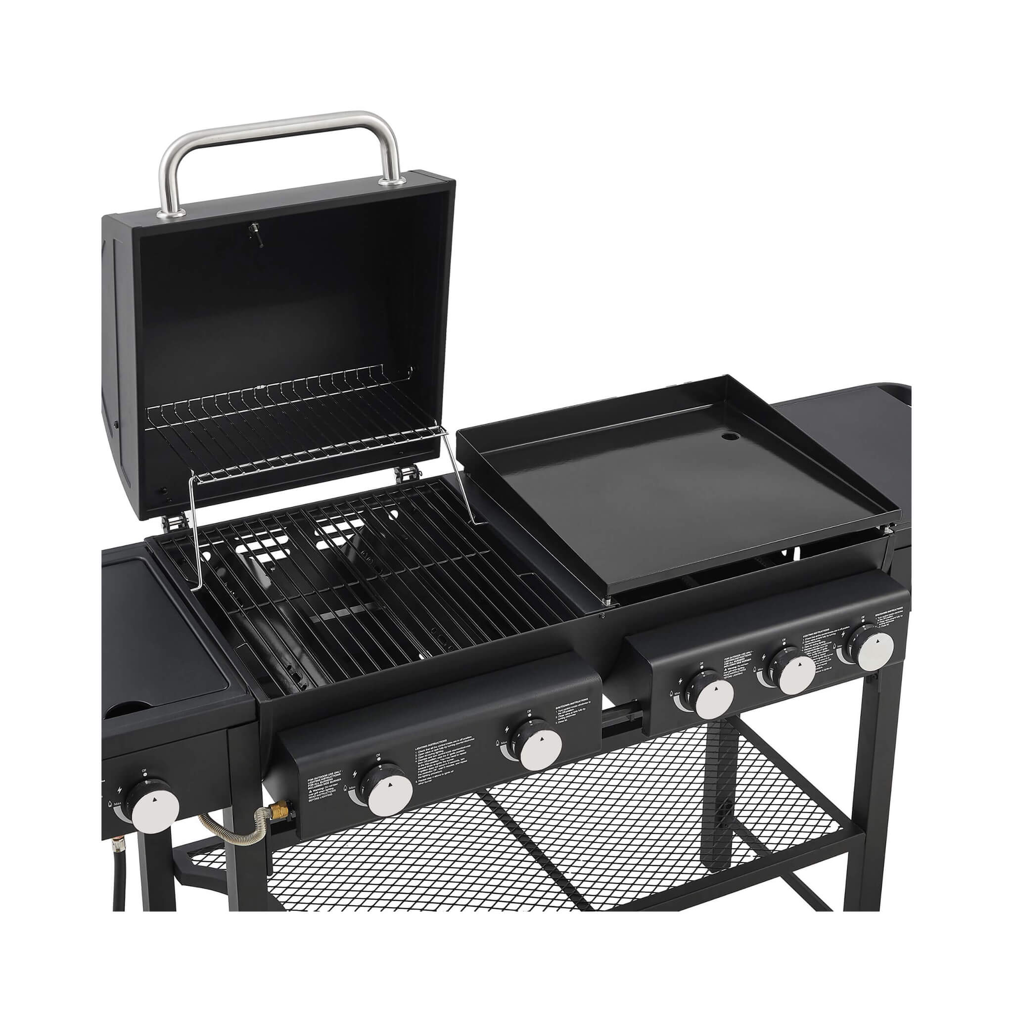Castelle Flame Heavy-Duty All-In-One Outdoor 5-Burner 56K BTU LP Grill (SAK57124)
