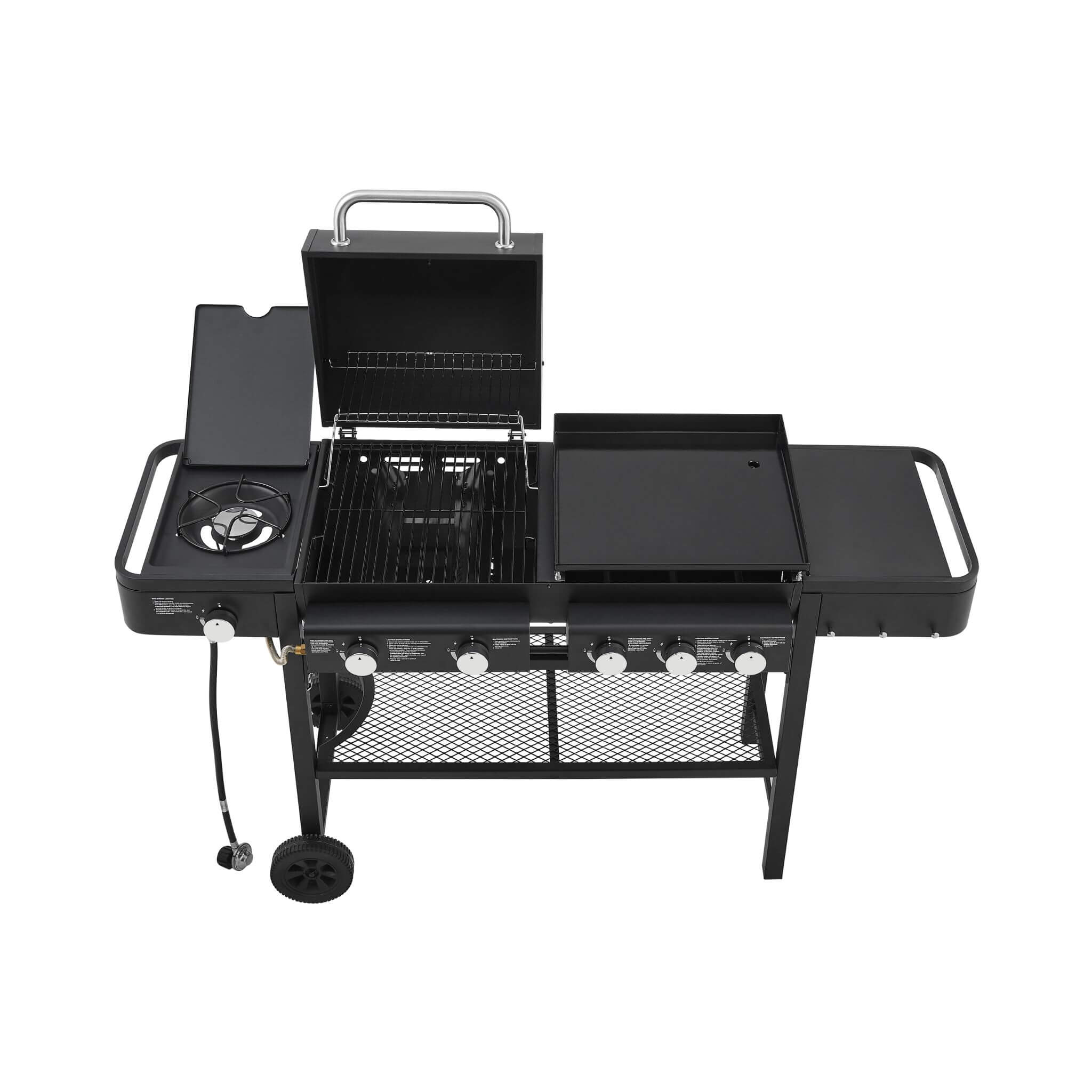 Castelle Flame Heavy-Duty All-In-One Outdoor 5-Burner 56K BTU LP Grill (SAK57124)