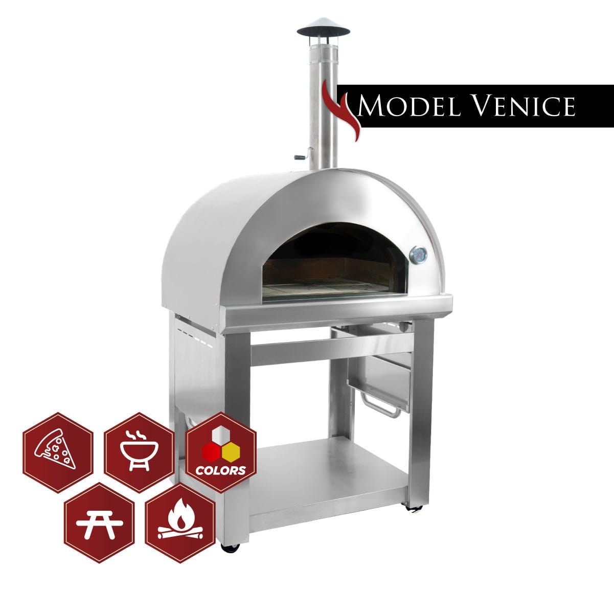 Kucht Venice | Stainless Steel Pizza Oven, elegant and built to last.