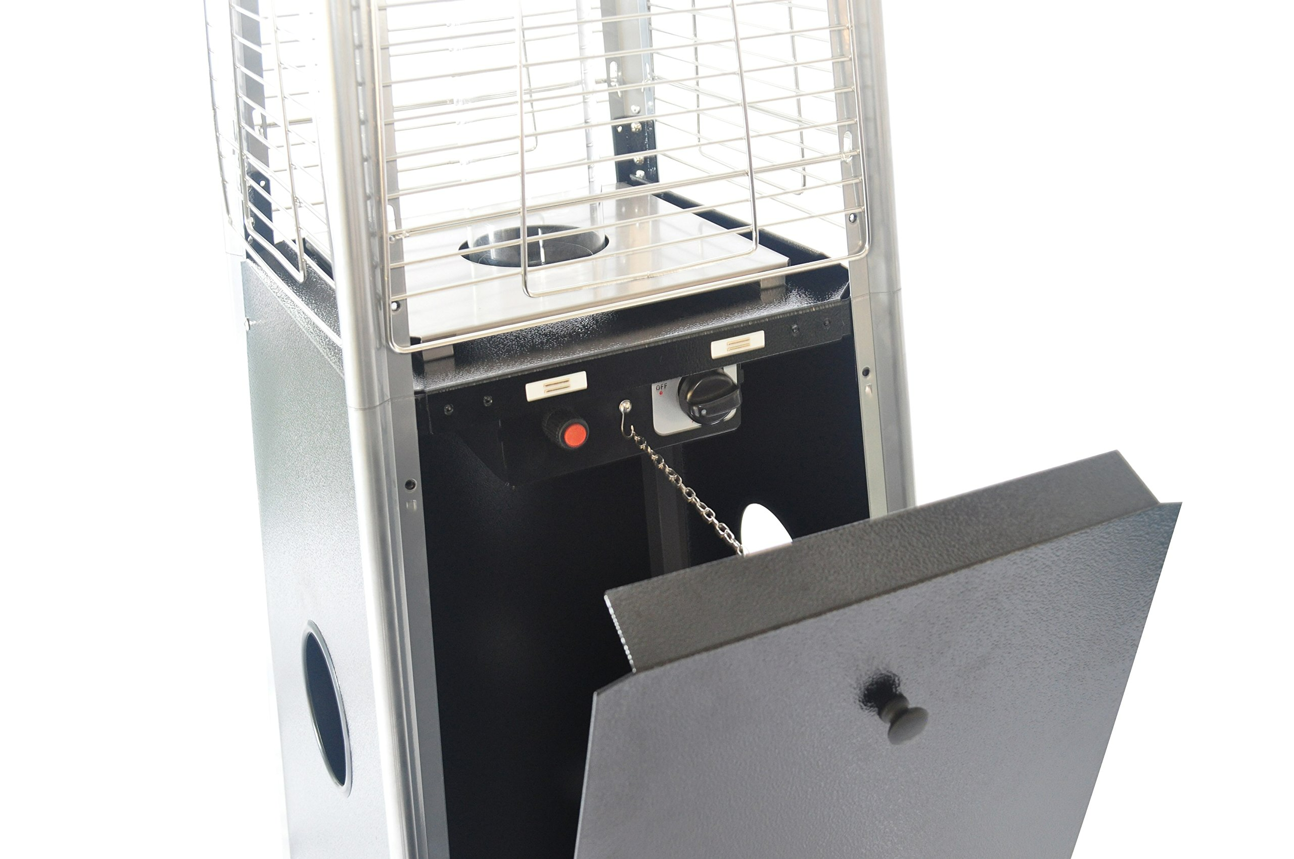 Legacy Heating Outdoor Commercial 40K BTU Quartz Glass Tube Patio Propane Heater With Visible Flame (SAK91398)