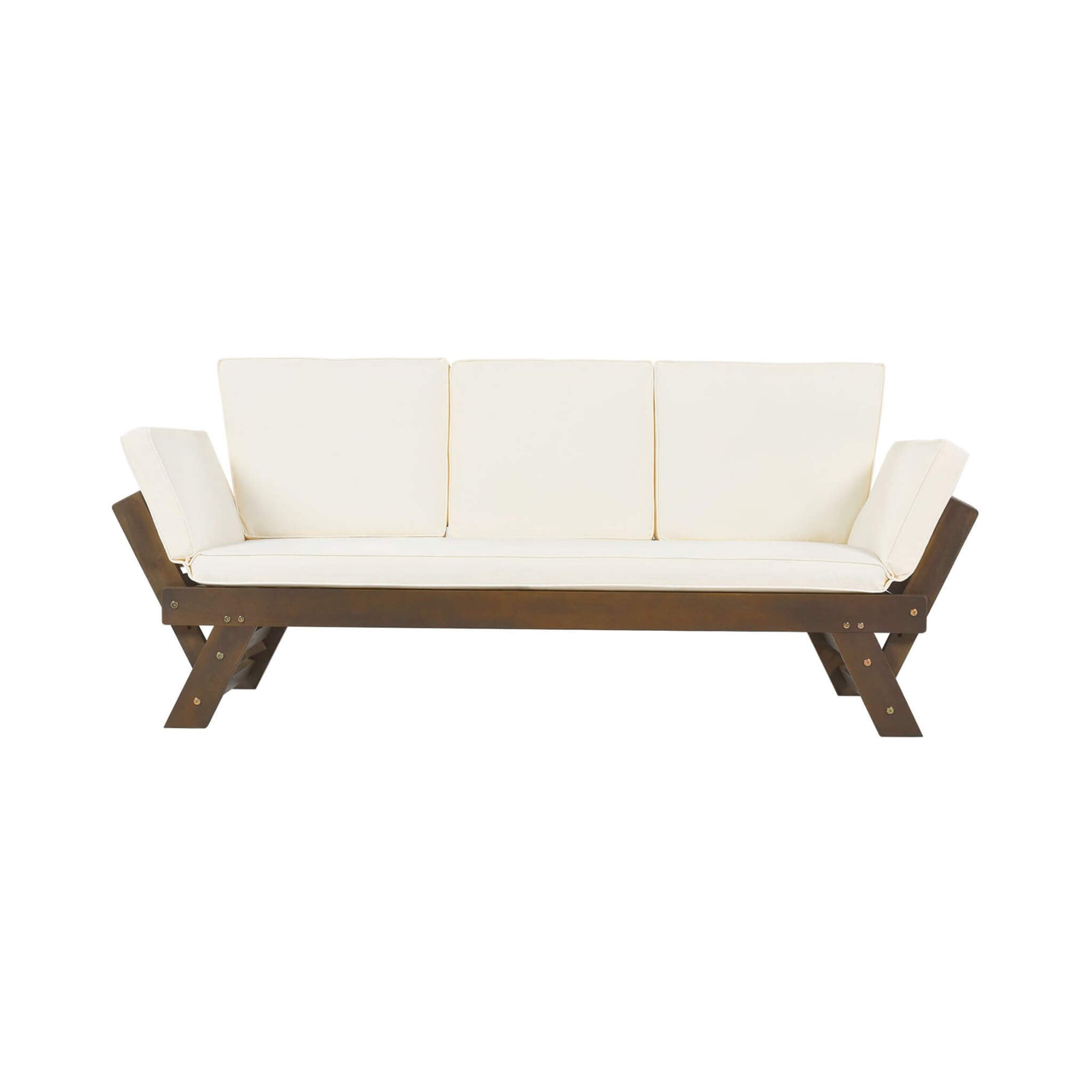 Alora Outdoor Adjustable Wooden Patio Daybed Sofa With Cushions (SAK41345)