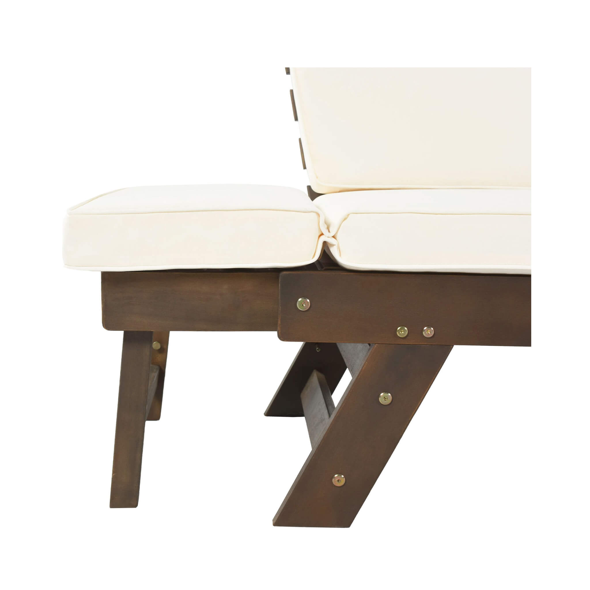 Alora Outdoor Adjustable Wooden Patio Daybed Sofa With Cushions (SAK41345)