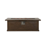 Alora Premium 56" Transitional Rectangular Outdoor Propane Gas Fire Pit Table, 50K BTU (SAK25790)