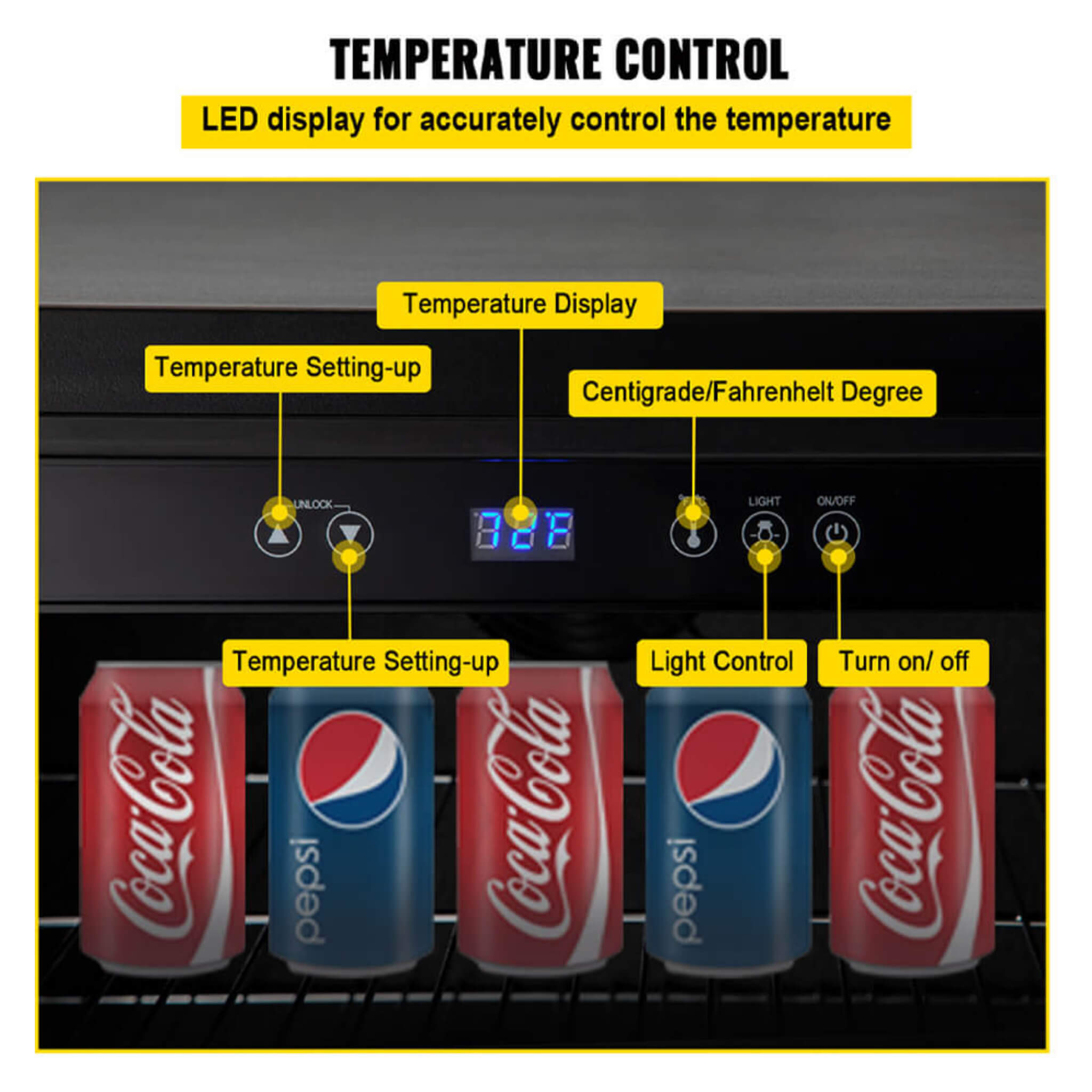 Premium 5.3 Cu.Ft Single Door Stainless Steel Built-In Wine Beverage Undercounter Refrigerator (SAK95276)