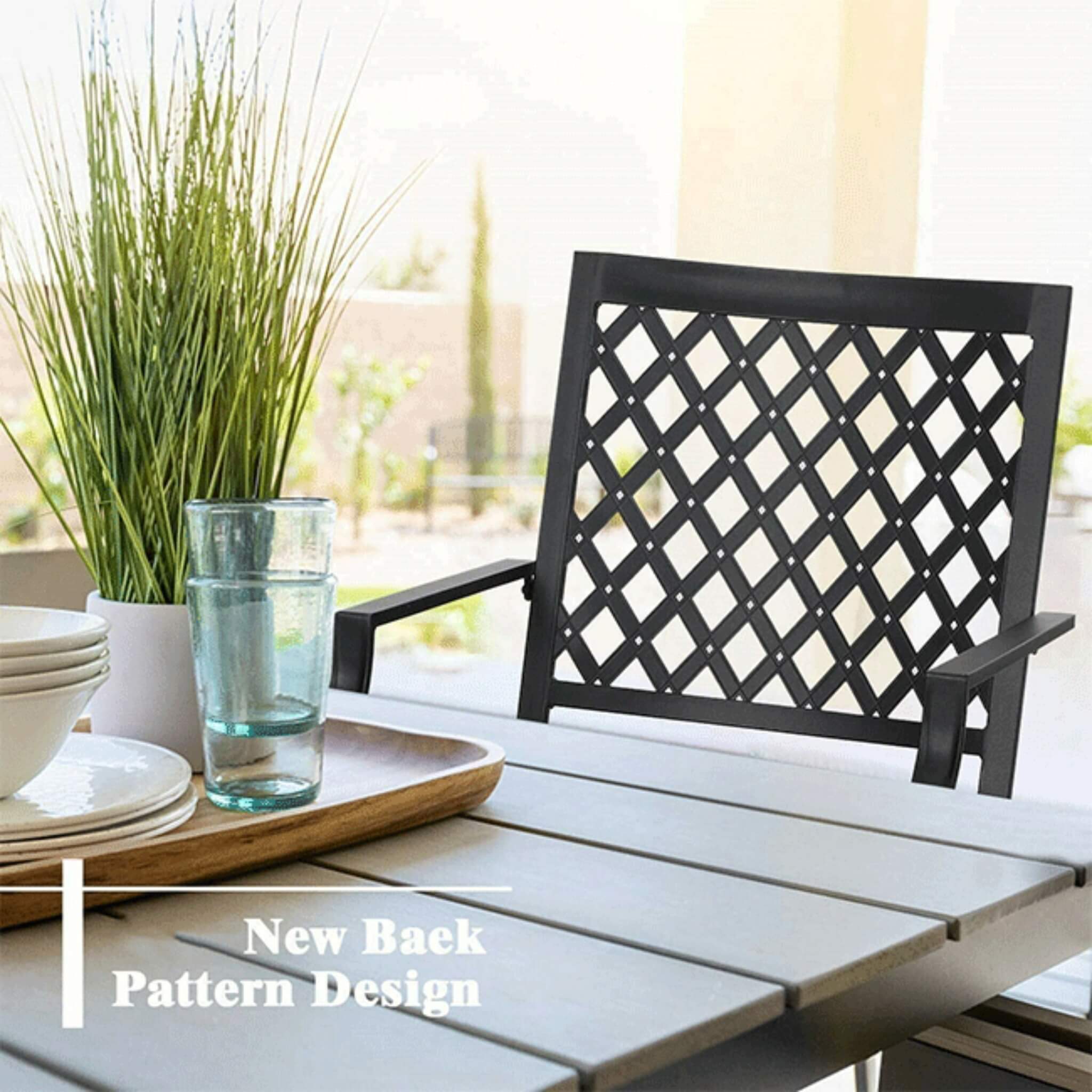 Sophia & William Outdoor Gas Fire Pit Table Set W/ Cushioned Swivel Dining Chairs, 5PCS (SAK63872)